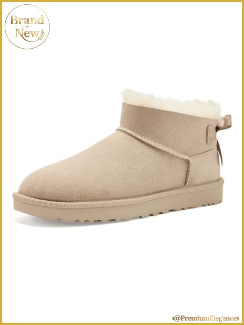 Mini Bailey Bow Sheepskin Boots with Satin Bow